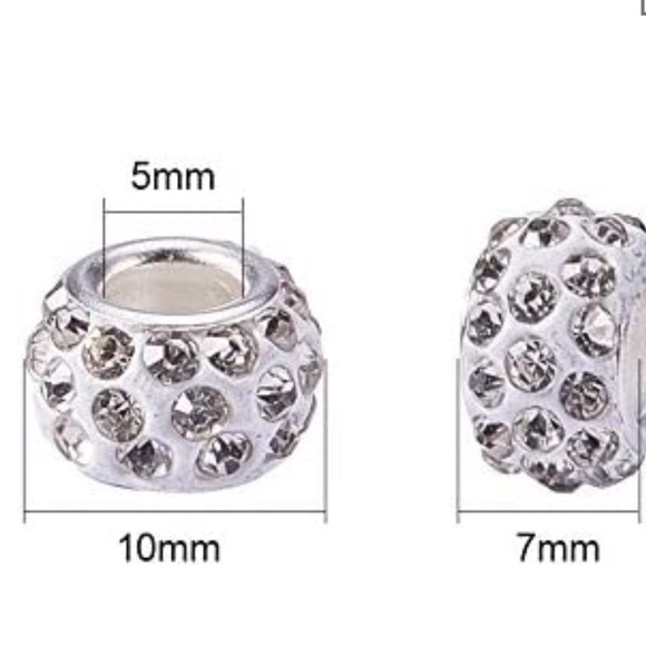 NBEADS 90Pcs Crystal Color Rhinestone Beads - Picture 2 of 7